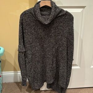 Cowl turtleneck sweater